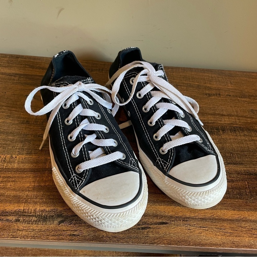 Converse Women's All Star Shoreline Shoes Sneakers Black with Floral Print - Picture 2 of 5